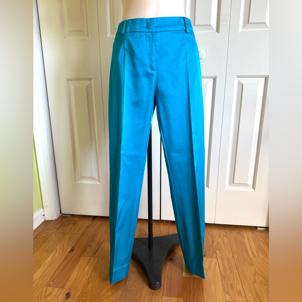 CLASS ROBERTO CAVALLI Women Turquoise Cotton Blend Pants 8/44 NWT